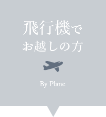 飛行機でお越しの方